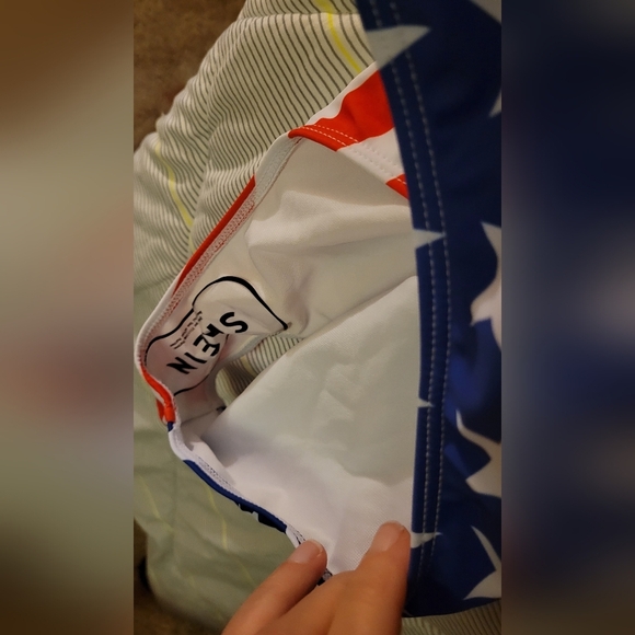 Shein American Flag One Piece Criss Cross Back Adj straps Bathing Suit 3XL - Picture 5 of 6